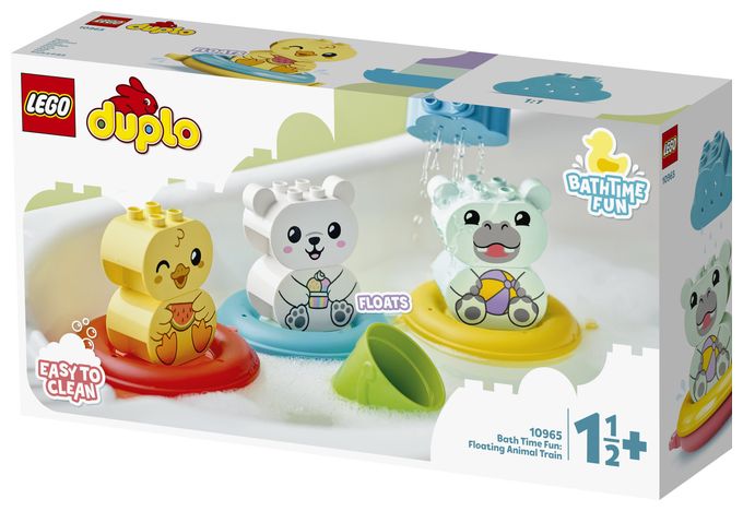 Badewannenspaß: Schwimmender Tierzug 