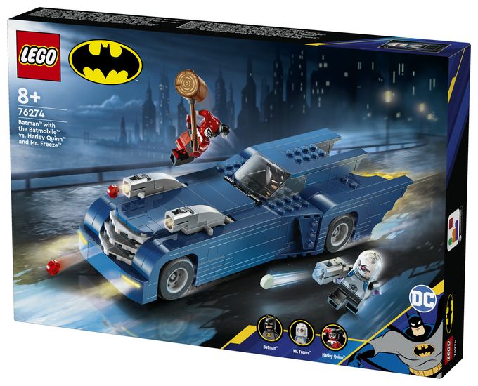 BatmanTM im BatmobilTM vs. Harley QuinnTM und Mr. FreezeTM 