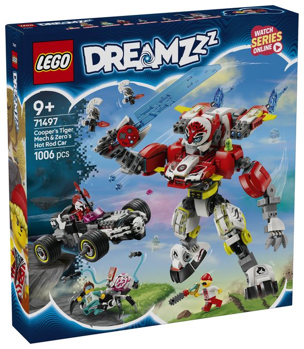 Coopers Tiger-Mech und Zero's Hot Rod Auto 