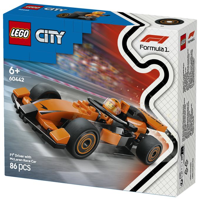 F1® Rennfahrer mit McLaren Rennauto 