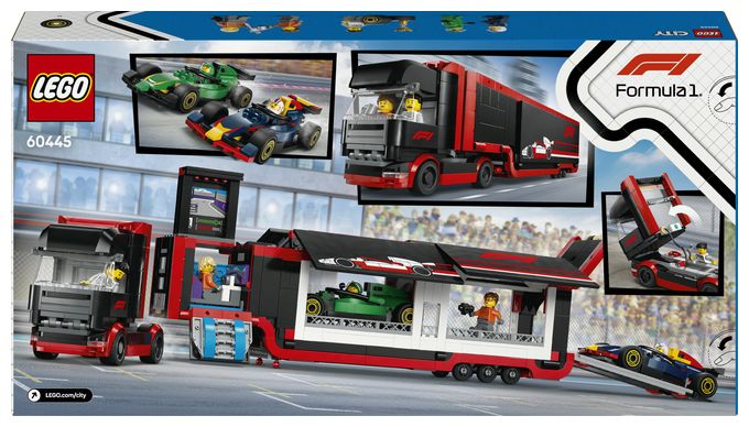 F1® Transporter mit RB20 & AMR24 F1® Rennautos 