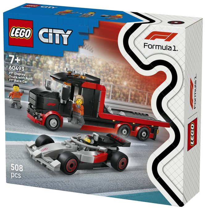 F1® Truck mit Audi F1® Rennwagen 