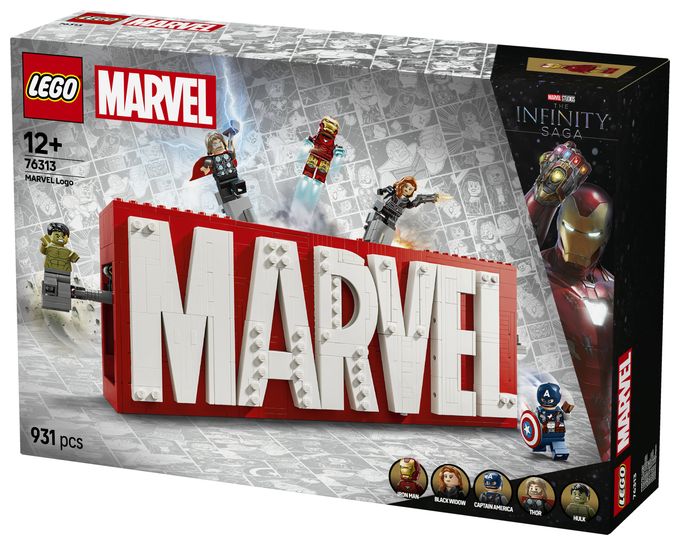 MARVEL Logo & Minifiguren 