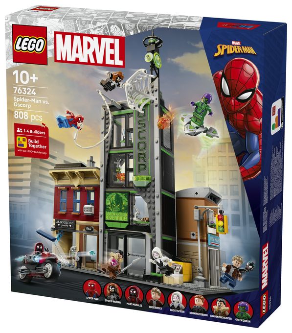 808 Teile  Marvel Spider-Man vs. Oscorp Bauset (Mehrfarbig) 