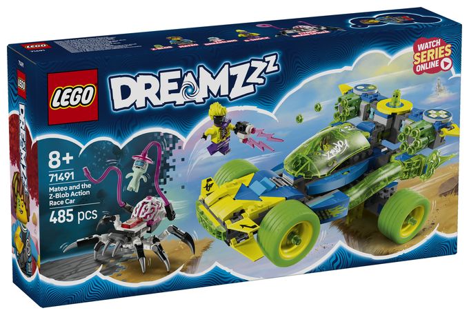 Mateo mit dem Z-Blob Action-Rennwagen 