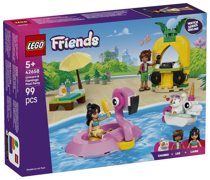 Poolparty mit Einhorn und Flamingo 