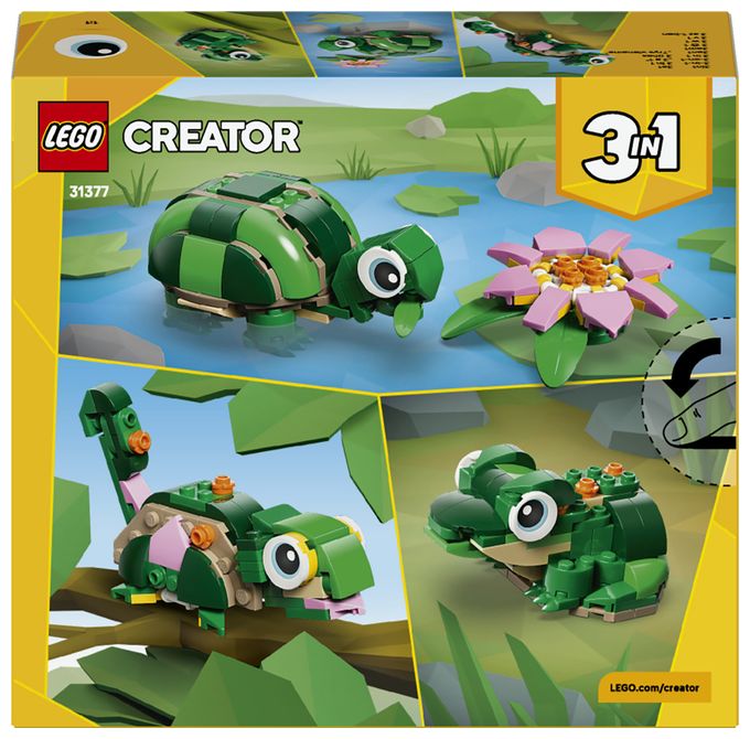 Schildkröte mit Seerose 