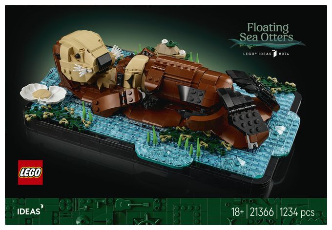 Schwimmende Otter 