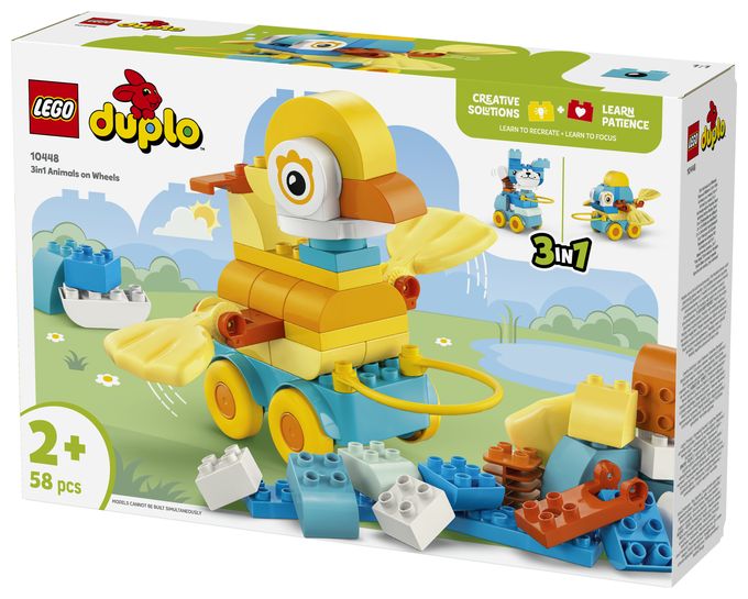 Tiere auf Rädern 3-in-1-Set 