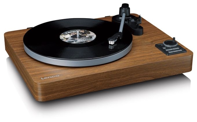 Audio-Plattenspieler mit Riemenantrieb  LBTA-165WD (Schwarz, Holz) 