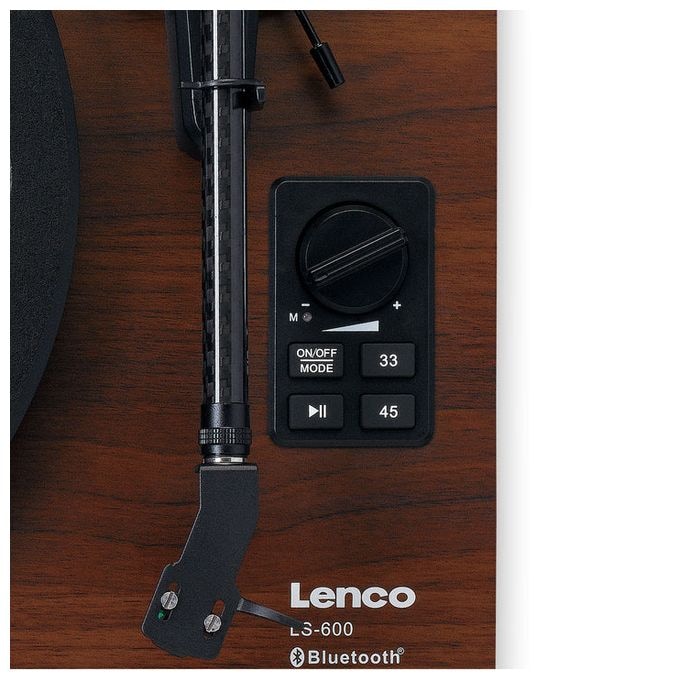 Audio-Plattenspieler mit Riemenantrieb  LS-600 (Schwarz, Holz) 