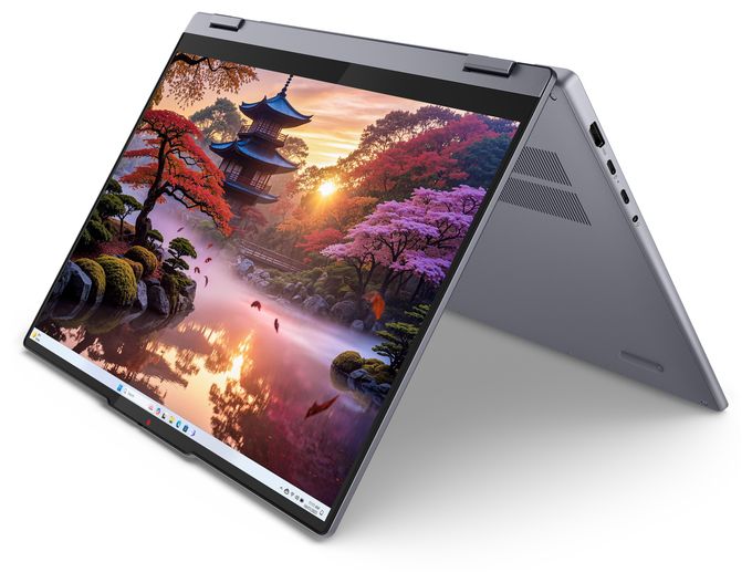 WUXGA Notebook 40,6 cm (16 Zoll) 1920 x 1200 Pixel 512 GB SSD Windows 11 Home AMD Ryzen 5 max. 4,8 GHz  IdeaPad 5 2-in-1 16AKP10 Copilot+ (Grau) 