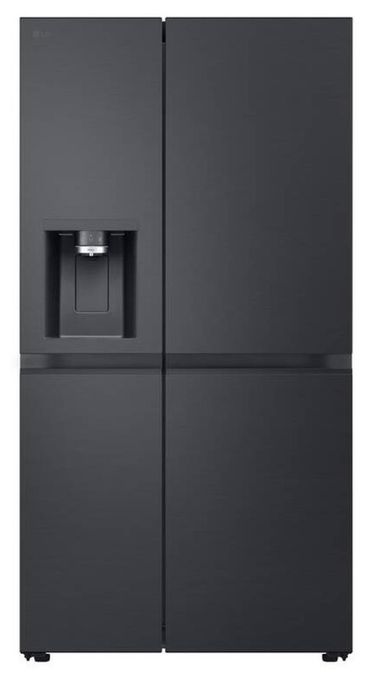 Side-by-Side Kühl-/ Gefrierkombination 407 l / 221 l 224 kWh NoFrost 1790 mm x 913 mm  GSLE91EVAC (Schwarz) 