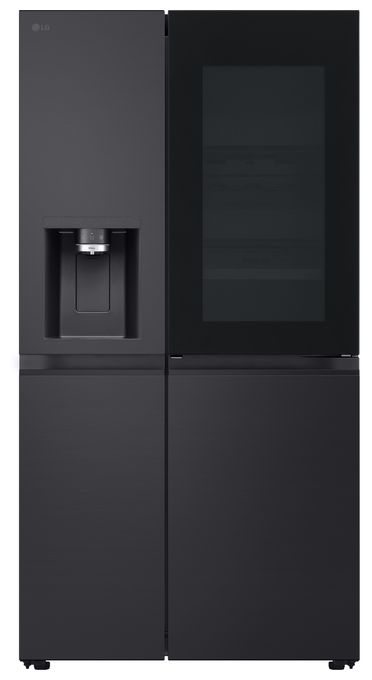 Side-by-Side Kühl-/ Gefrierkombination 407 l / 221 l 276 kWh NoFrost 1790 mm x 913 mm  GSXE91EVAD (Schwarz) 