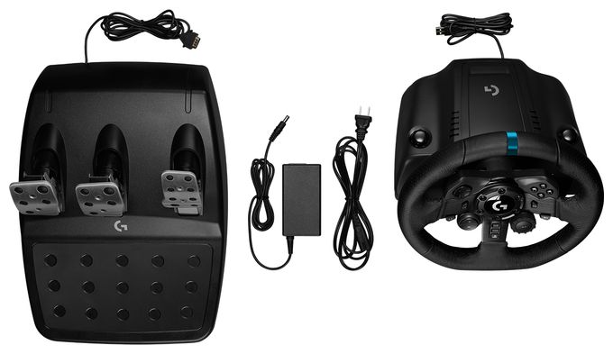 Analog / Digital Lenkrad + Pedale für PC, PlayStation PS4, PlayStation PS5  G923 (Schwarz) 