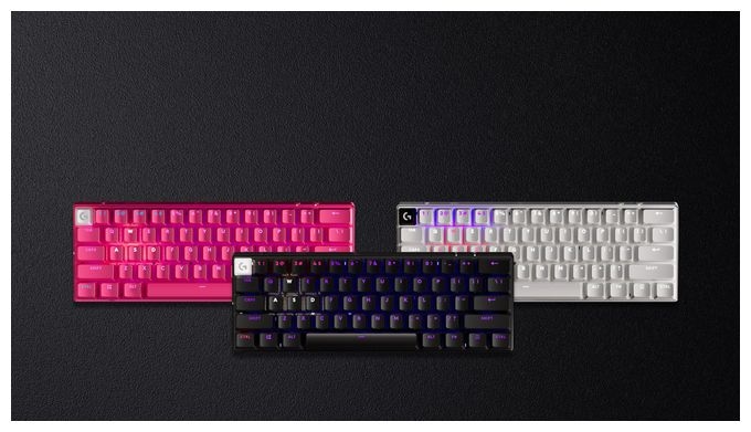 RGB-LED Gaming Tastatur RF Wireless + Bluetooth 2.4 GHz  Pro X 60 (Schwarz) 