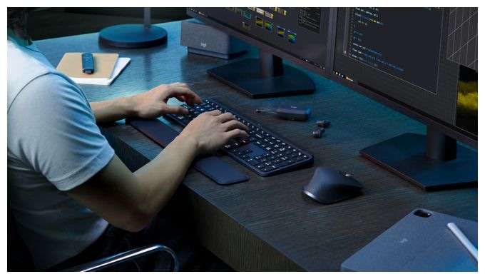 LED Universal Tastatur Bluetooth  MX Keys S (Graphit) 