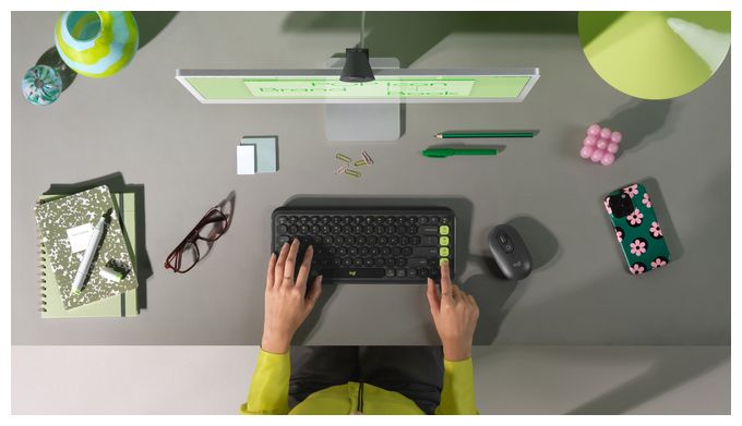 Universal Tastatur Bluetooth  POP Icon Keys (Graphit) 