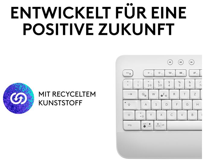 Büro Tastatur Bluetooth  Signature K650 (Weiß) 