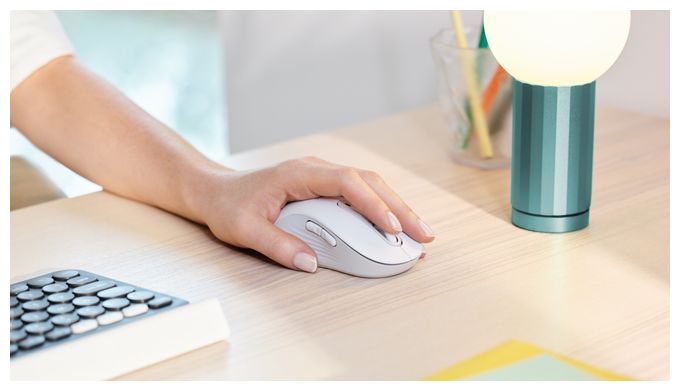 4000 DPI Büro Maus Optisch  Signature M650 (Weiß) 