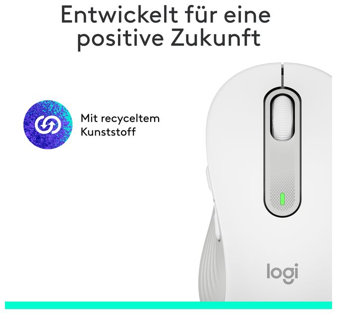 4000 DPI Büro Maus Optisch  Signature M650 (Weiß) 
