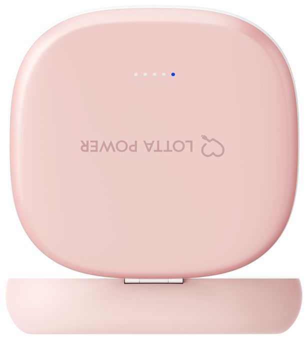 4000 mAh Powerbank USB Typ-C Kabelloses Laden  Schminkspiegel mit (Rose) 