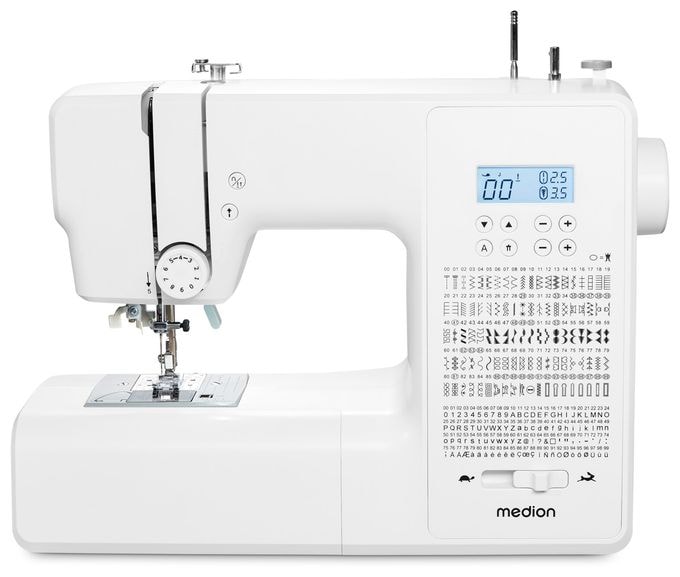 LIFE® Digitale Nähmaschine SD36 (MD11881) einstellbare Stichlänge und Stichbreite, 270 Stichmuster, Integriertes Zubehörfach, 36 Watt Motorleistung 