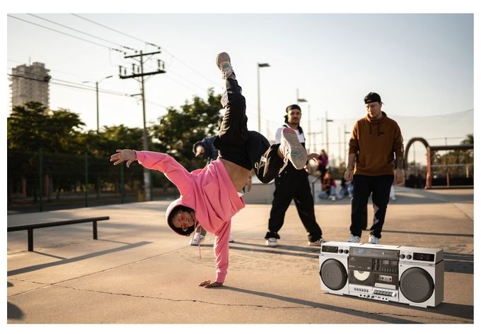 DAB+, FM, PLL 20 W Bluetooth  Life P66538 Retro Boombox (Weiß) 