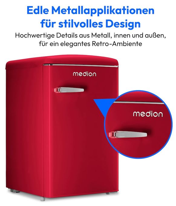 108 l / 95 l Kühlschrank freistehend EEK: D 110 kWh Jahr  MD37790 (Rot) 