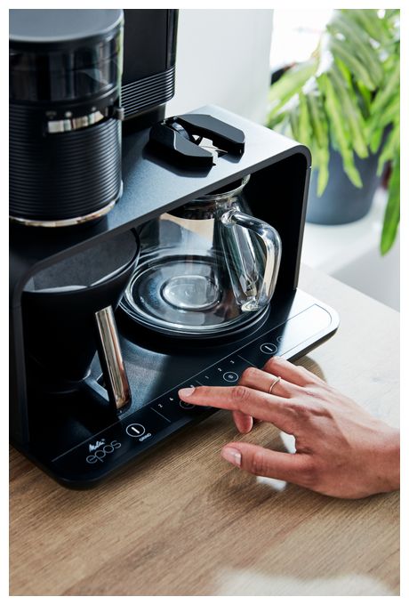 8 Tassen Filterkaffeemaschine  1024-01 Epos (Schwarz/Silber) 