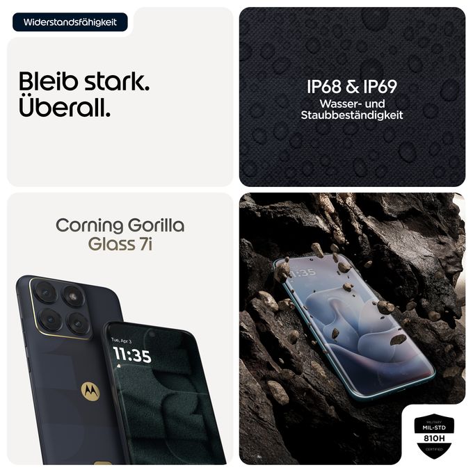 256 GB 5G Smartphone 17,2 cm (6.78") Android 50 MP Dual Kamera Dual Sim WiFi 6E (PANTONE Silhouette) Edge 70 Fusion FIFA Edition 