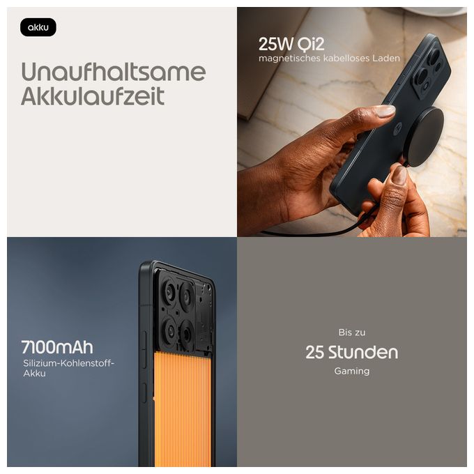 256 GB 5G Smartphone 17,3 cm (6.8 Zoll) Android 50 MP Dual Kamera Dual Sim WiFi 7 (PANTONE Dark Shadow) Edge 70 max 