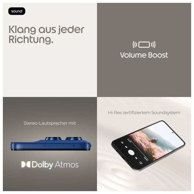 128 GB 5G Smartphone 16,9 cm (6.67 Zoll) Android 50 MP Einzelne Kamera Kamera Dual Sim WiFi 5 (PANTONE Nautical Blue) Moto G37 