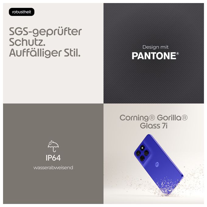 128 GB 5G Smartphone 16,9 cm (6.67 Zoll) Android 108 MP Dual Kamera Dual Sim WiFi 5 (PANTONE Nautical Blue) Moto G47 