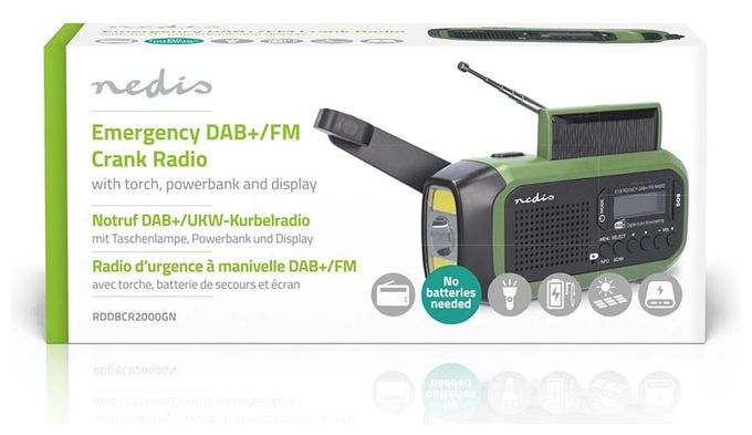 DAB+, FM Radio Tragbar  Notfallradio (Schwarz, Grün) 