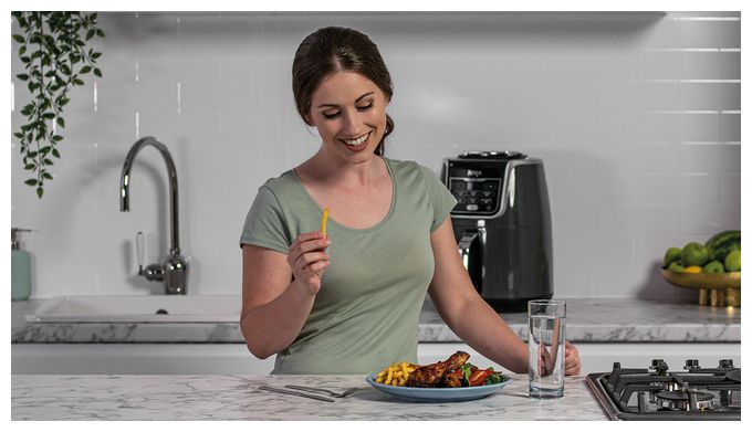 Heißluftfritteuse 5,2 l 1750 W  AF160EU MAX (Grau) 
