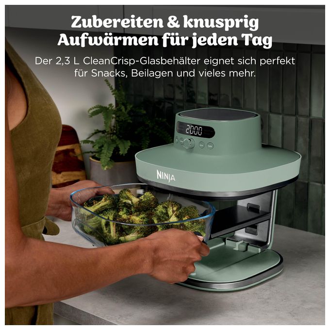 Heißluftfritteuse 5,7 l 2000 W  AS090EUGN Crispi Pro 5-in-1 (Grün) 