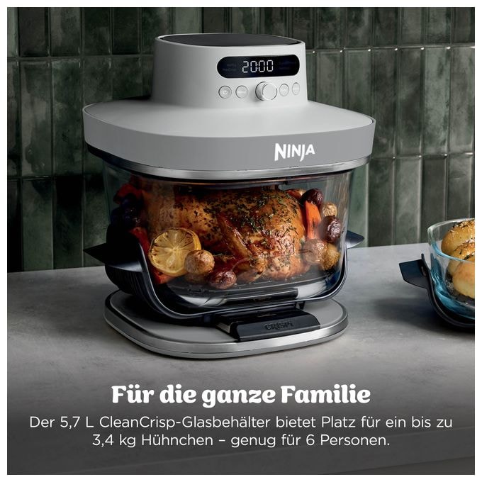Heißluftfritteuse 5,7 l 2000 W  AS090EUWH Crispi Pro 5-in-1 (Weiß) 