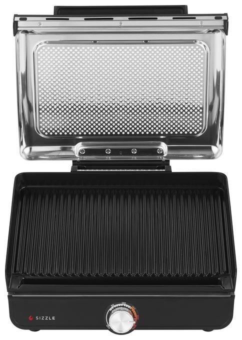 1 Zone(n) 1450 W mit 233 x 355 mm Fläche  GR101EU Sizzle Grillplatte + Plancha (Schwarz) 