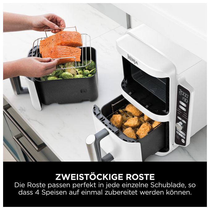 Doppel Heißluftfritteuse 9,5 l 2470 W  SL400EU XL (Weiß) 