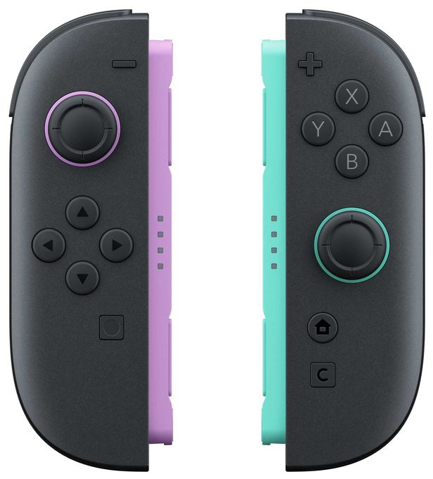 Analog / Digital Gamepad für Nintendo Switch 2 (Schwarz, Hellgrün, Violett) Joy-Con 2 