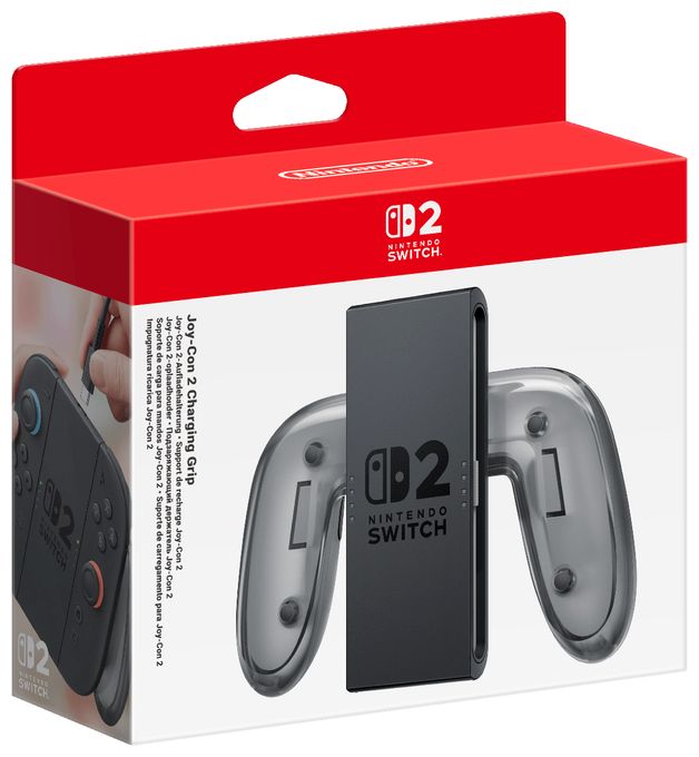Steuerungsgrip Nintendo Switch 2 Joy-Con 2 (Schwarz, Transparent) Joy-Con 2 Aufladehalterung 
