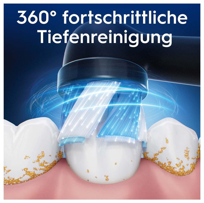iO Ultimative Reinigung, Original Aufsteckbürsten, Schwarz, 2 Stück 
