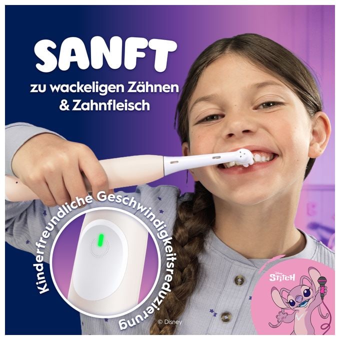 Rotierende Zahnbürste für Kinder  Kids Stitch (Weiß/Pink) 