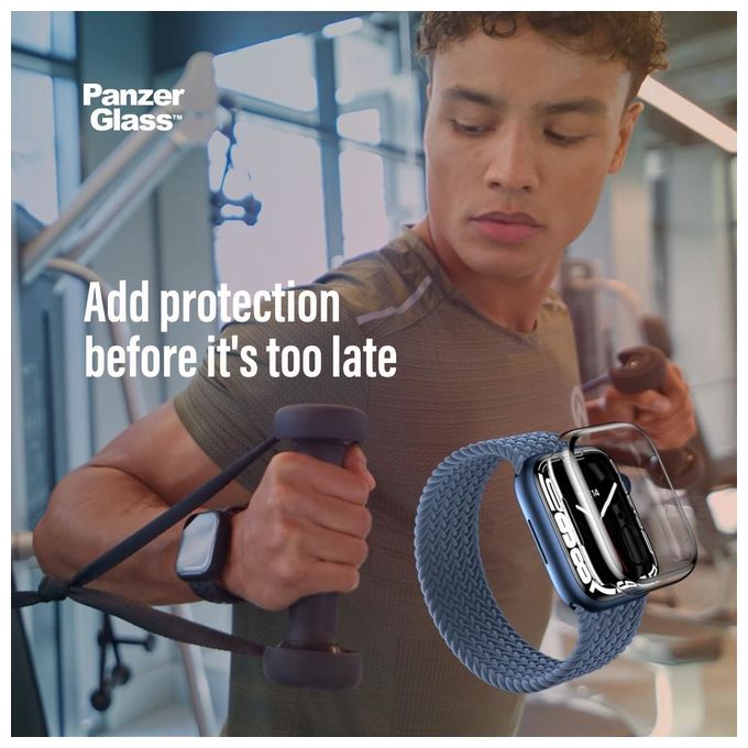 Klare Bildschirmschutzfolie gehärtetes Glas für  Apple Apple - Watch Series 4 44mm, Apple - Watch Series 5 44mm, Apple - Watch Series 6 44mm, Apple - Watch SE 44mm Kratzresistent, Schockresistent, Antibakteriell 3641 Full Body 