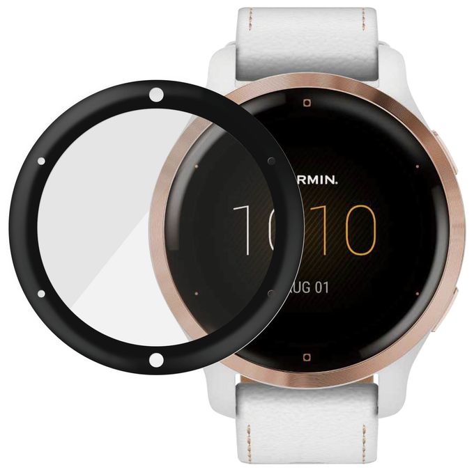 Klare Bildschirmschutzfolie Gehärtetes Glas, Polyethylenterephthalat, Silikon für  Garmin Garmin - Venu 2S, Garmin - Vivoactive 4s Kratzresistent, Schockresistent, Antibakteriell 3653 Displayschutz 