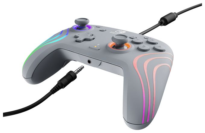 Analog / Digital Gamepad für Nintendo Switch, Nintendo Switch OLED  Afterglow Wave (Grau) 