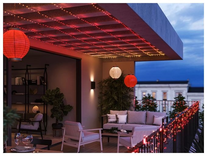 LED Intelligente Strangleuchte 20000 mm Variabel Hue Festavia Lichterkette 20m 