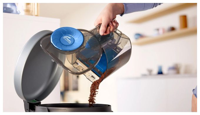 Bodenstaubsauger Beutellos 900 W HEPA (Schwarz, Blau, Grau, Violett) FC9333/09 PowerPro Compact 