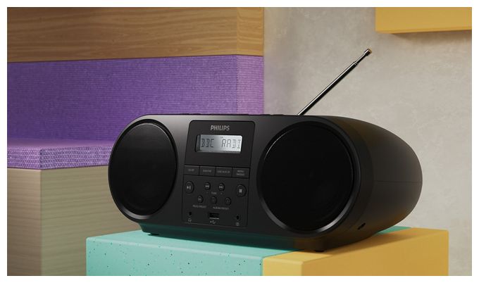 CD Payer DAB, DAB+, FM Radio  TAZ6000/10 (Schwarz) 